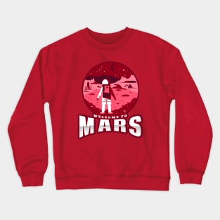 Astronaut on mars - space astronaut mars Crewneck Sweatshirt